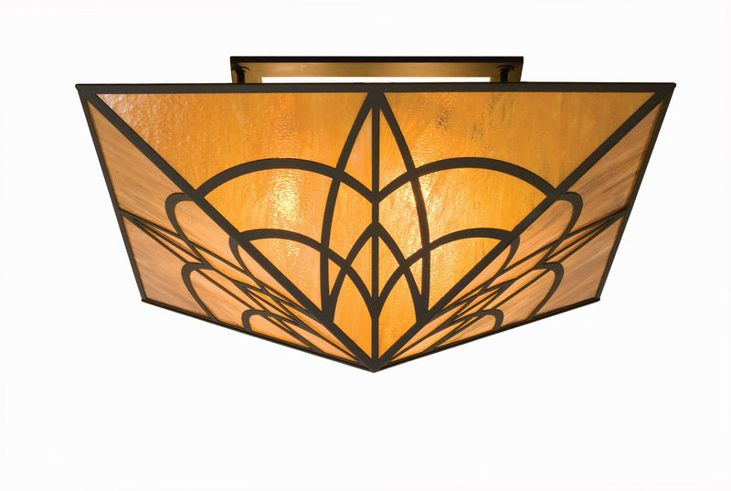 Meyda Tiffany 20931 Four Light Flushmount, Timeless Bronze