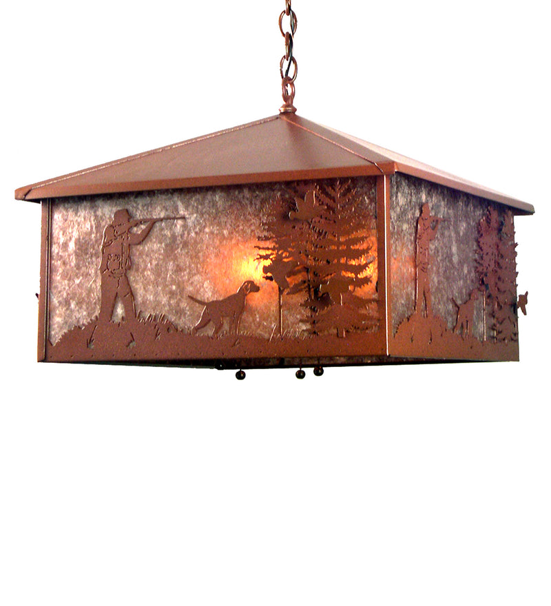 Meyda Tiffany 20934 Three Light Pendant, Rust