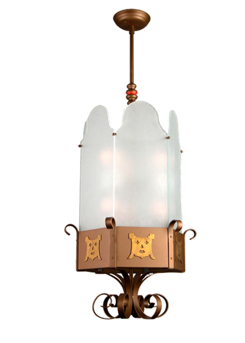 Meyda Tiffany 21481 Six Light Pendant, Cinnamon Metallic