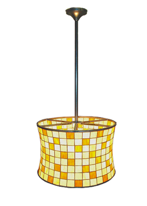Meyda Tiffany 21986 Two Light Pendant, Craftsman Brown