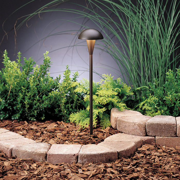 Kichler 15323AZT One Light Path & Spread, Textured Architectural Bronze