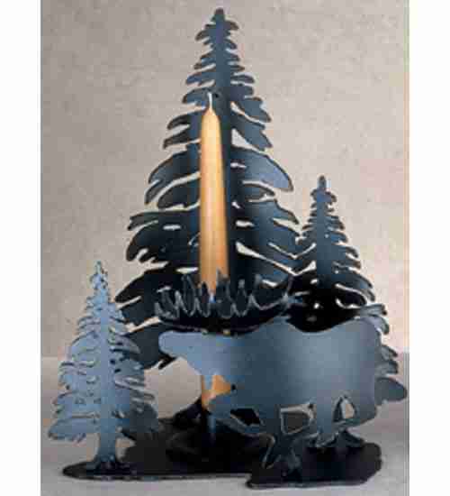 Meyda Tiffany 22361 Candle Holder, Textured Black