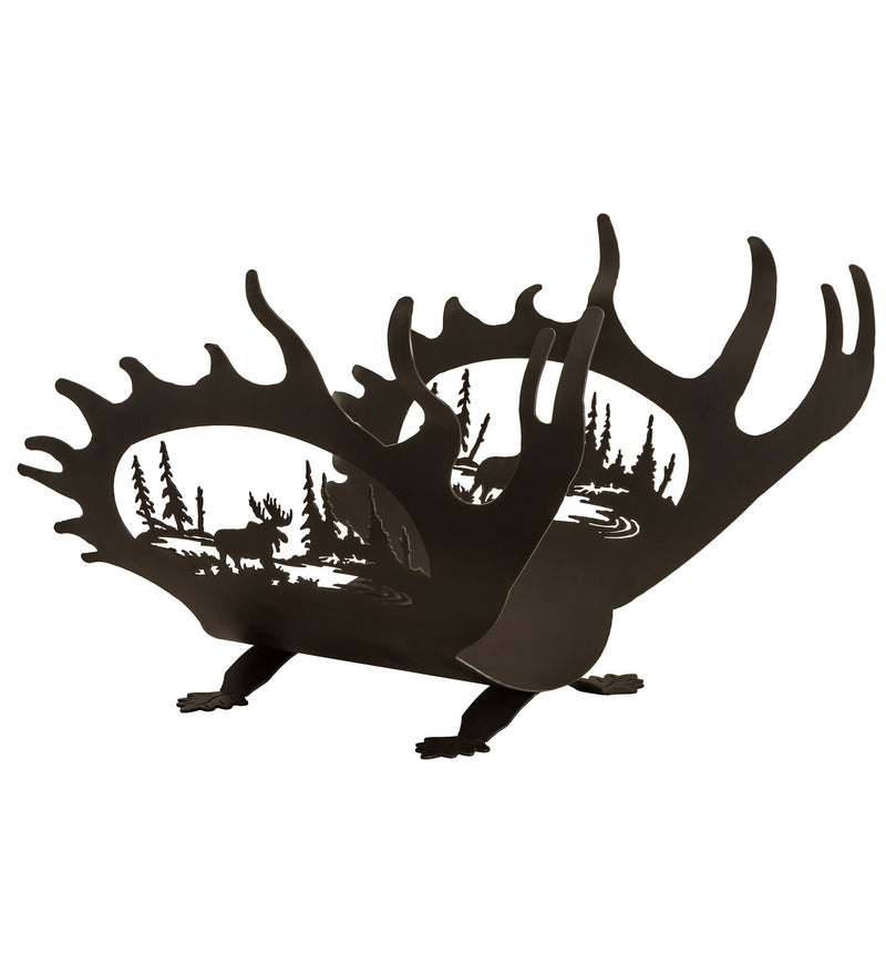 Meyda Tiffany 22404 Log Holder, Textured Black