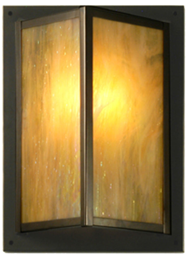 Meyda Tiffany 22470 One Light Wall Sconce, Craftsman Brown