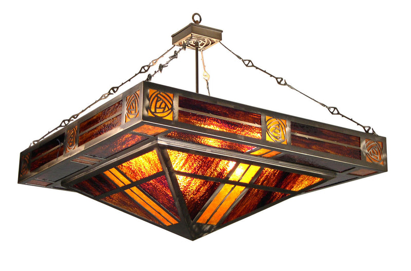 Meyda Tiffany 22865 Eight Light Pendant, Antique Copper