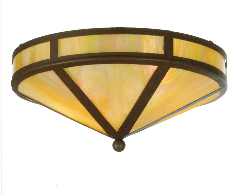 Meyda Tiffany 22957 Two Light Flushmount, Cafe Noir