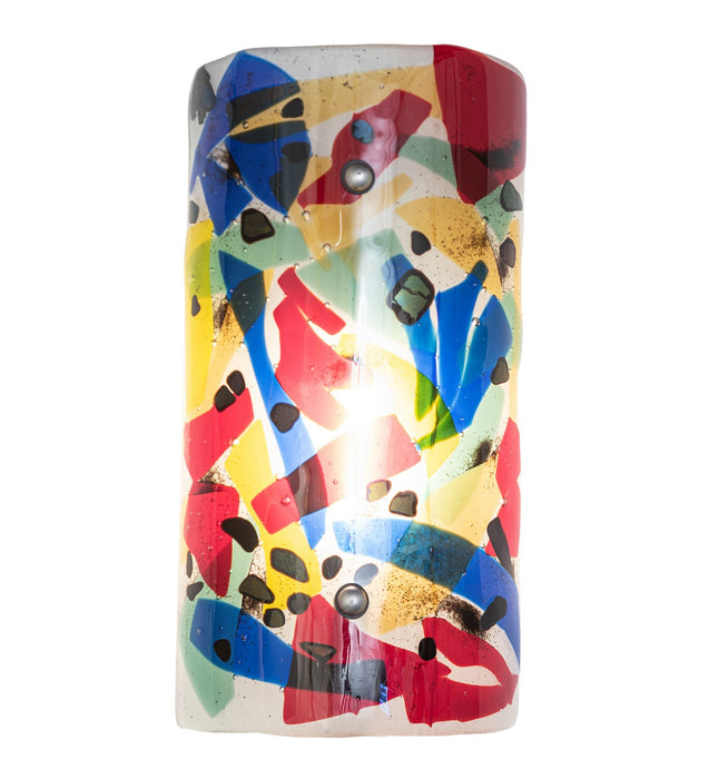Meyda Tiffany 26342 One Light Wall Sconce, Black Metal