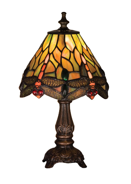 Meyda Tiffany 26613 One Light Mini Lamp, Oranger Red