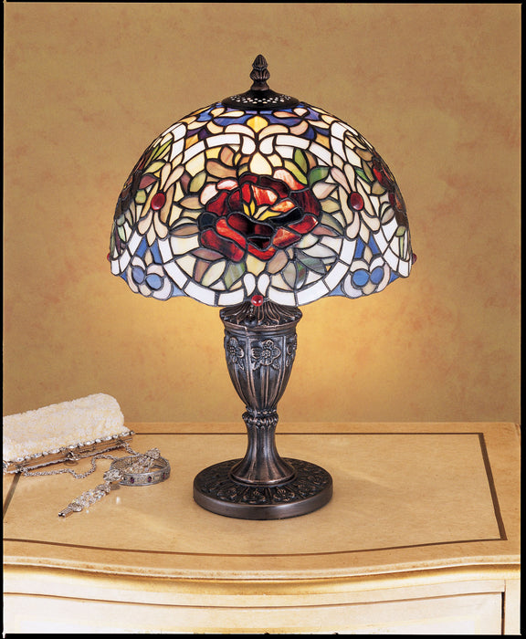 Meyda Tiffany 26675 One Light Accent Lamp, Chrome