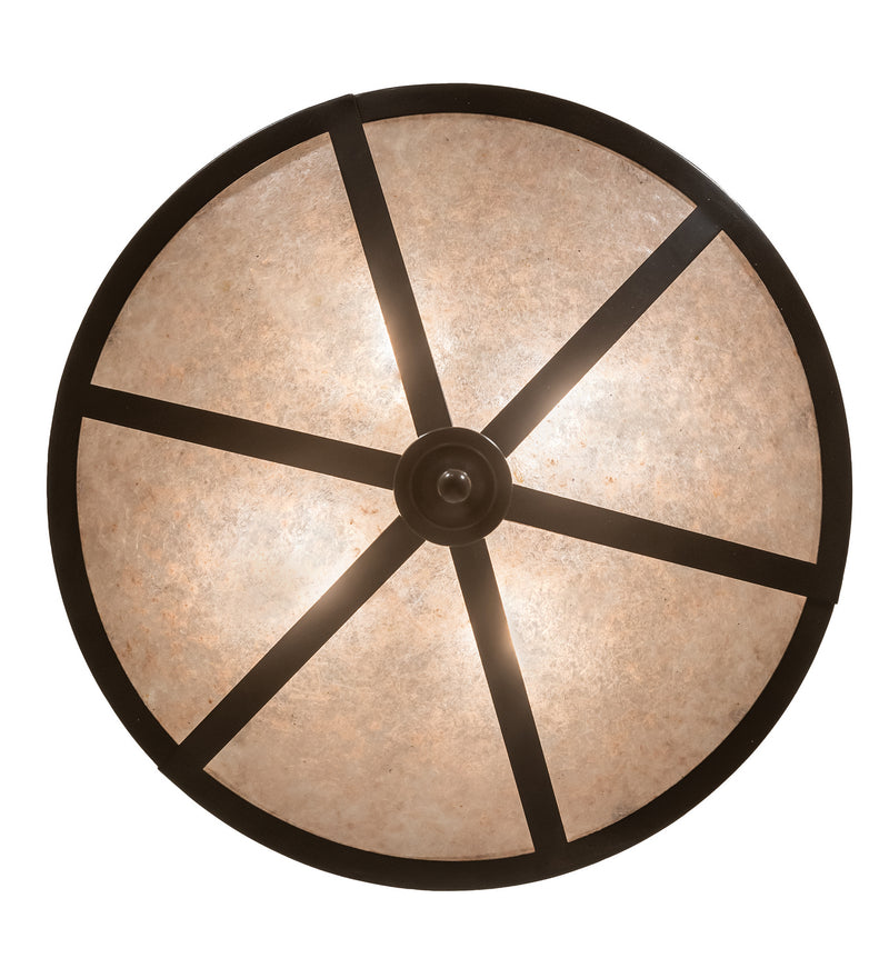 Meyda Tiffany 26923 Four Light Inverted Pendant, Timeless Bronze