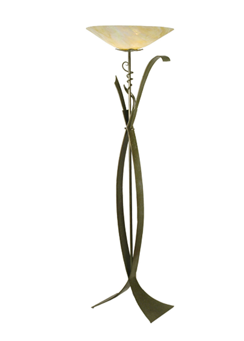 Meyda Tiffany 26971 One Light Torchiere, Tarnished Copper