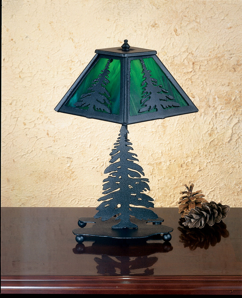 Meyda Tiffany 27107 One Light Accent Lamp, Verdigris