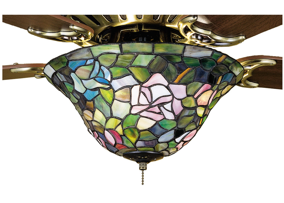 Meyda Tiffany 27448 Fan Light Fixture, Purple/Blue Burgundy Pink Purple/Blue