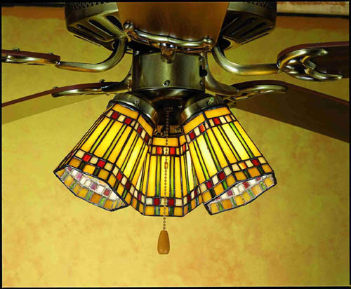 Meyda Tiffany 27464 Fan Light Shade, Ha Burgundy