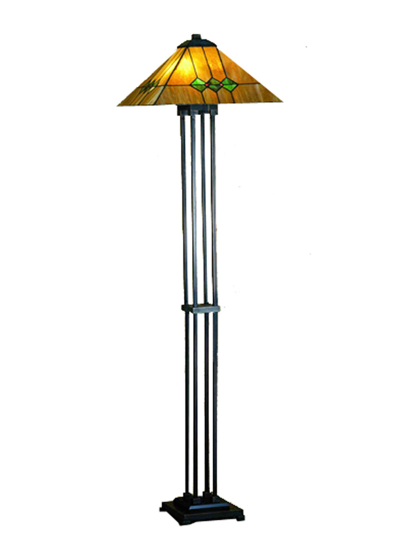 Meyda Tiffany 27854 Two Light Floor Lamp, Ha Flame