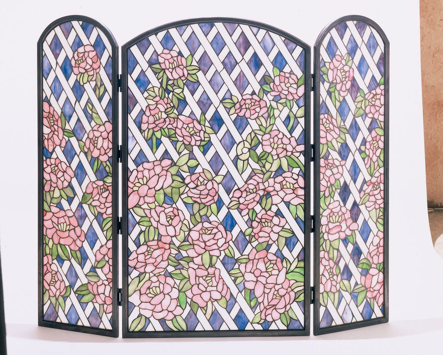 Meyda Tiffany 35745 Fireplace Screen, Craftsman Brown