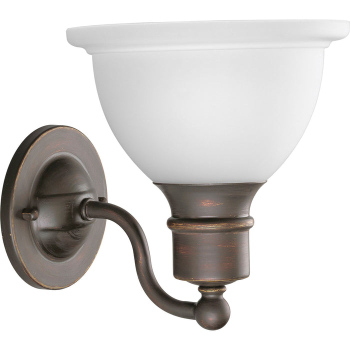 Progress Lighting P3161-20 One Light Bath Bracket, Antique Bronze