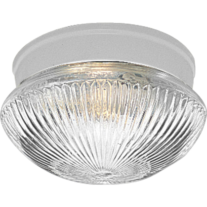 Progress Lighting P3405-30 One Light Flush Mount, White
