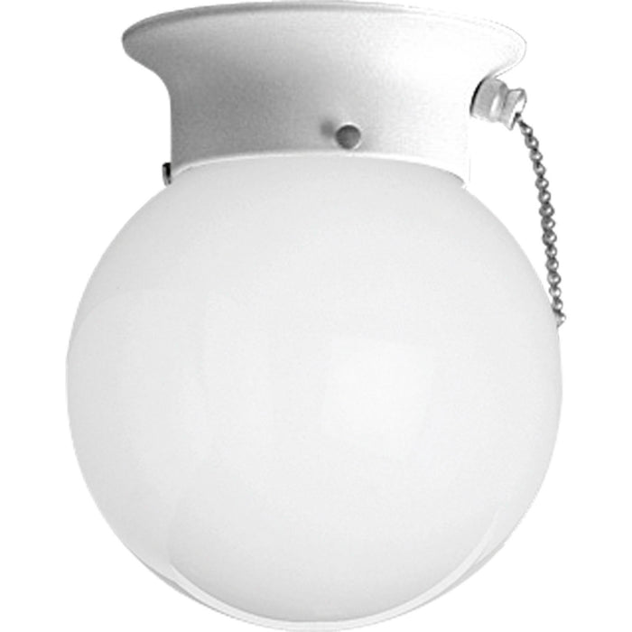 Progress Lighting P3605-30SW One Light Flush Mount, White