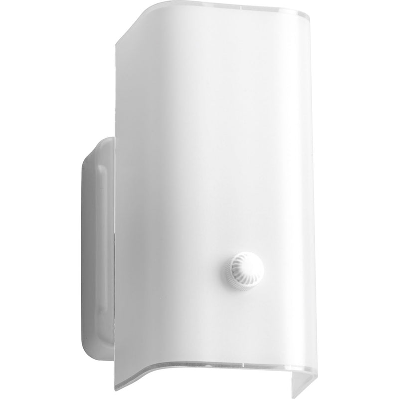 Progress Lighting P3813-30 One Light Bath Bracket, White