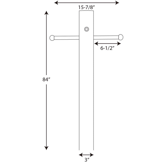Progress Lighting P5392-31PC Outdoor Post, Black