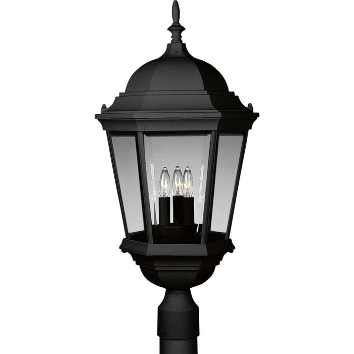 Progress Lighting P5483-31 Three Light Post Lantern, Textured Black