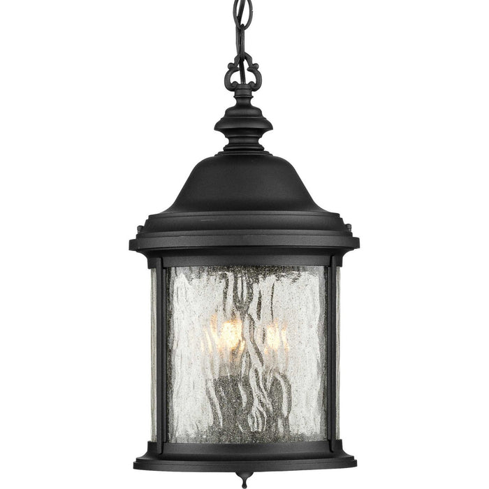 Progress Lighting P5550-31 Three Light Hanging Lantern, Textured Black