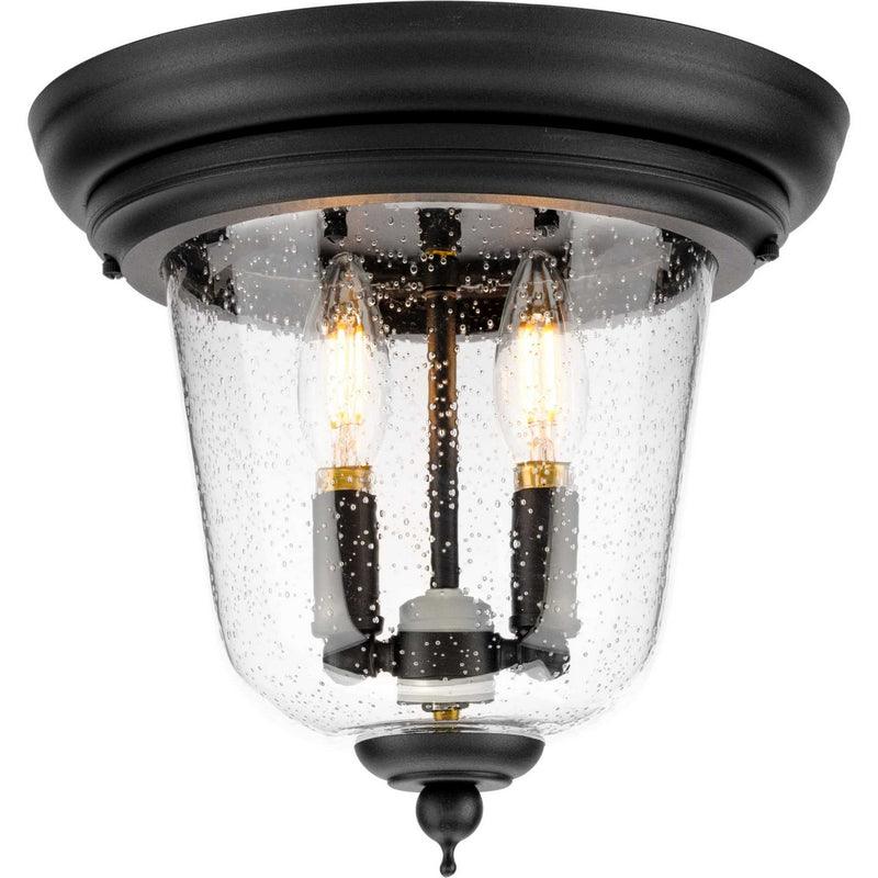 Progress Lighting P5562-31 Two Light Close to Ceiling, Textured Black