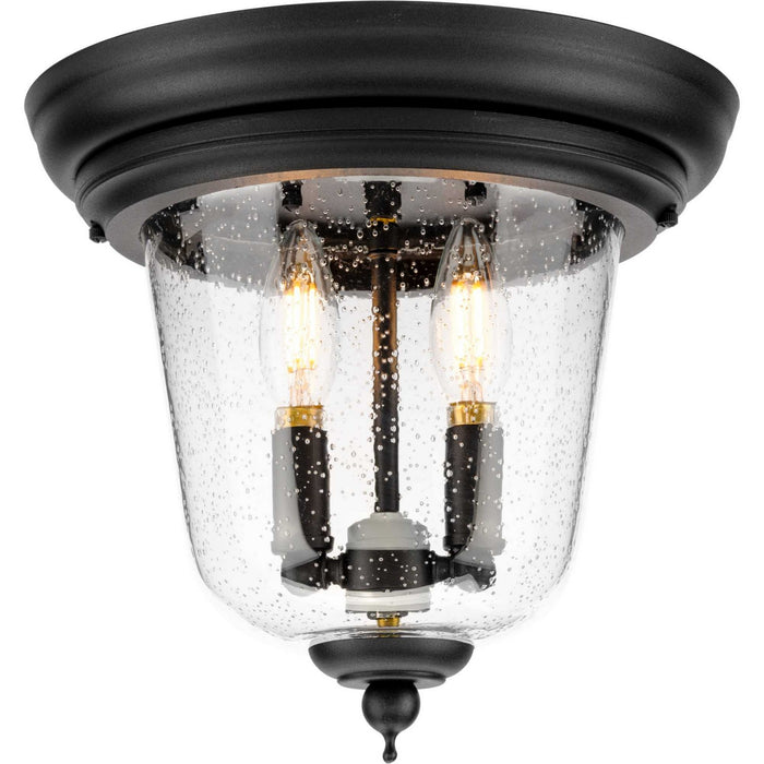 Progress Lighting P5562-31 Two Light Close to Ceiling, Textured Black