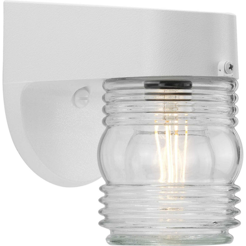 Progress Lighting P5612-30 One Light Wall Lantern, White