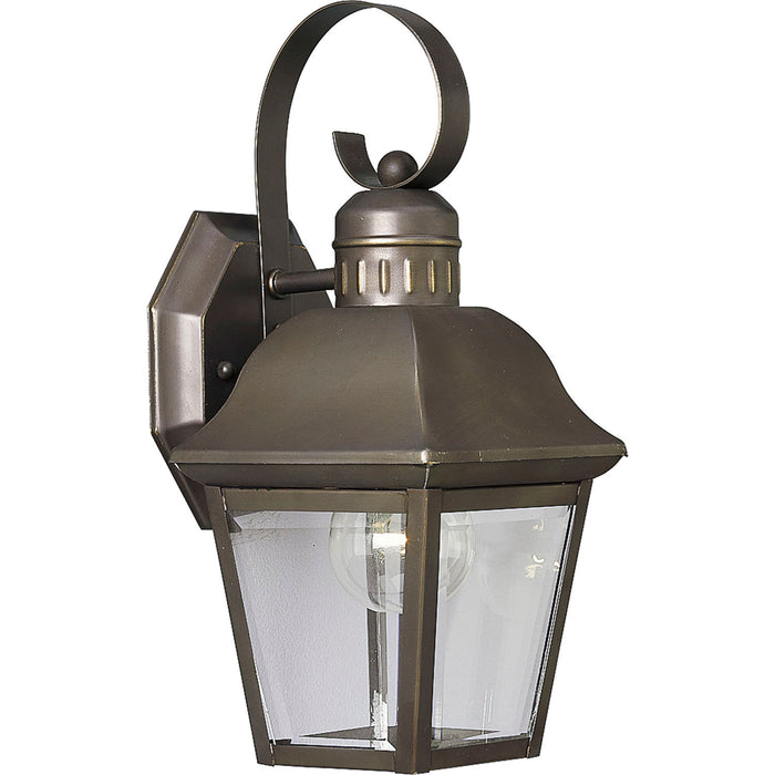 Progress Lighting P5687-20 One Light Wall Lantern, Antique Bronze