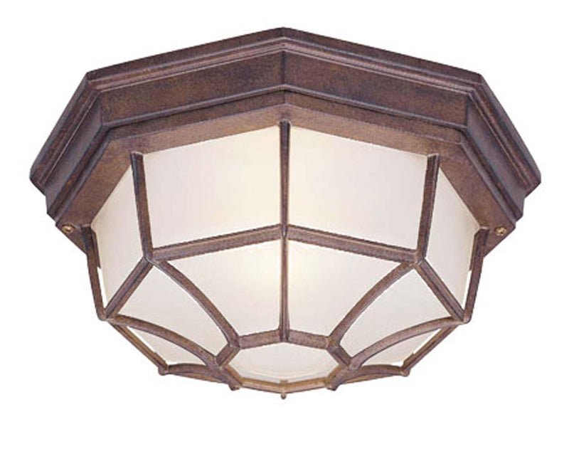 Acclaim Lighting 2002BW Two Light Flushmount, Burled Walnut