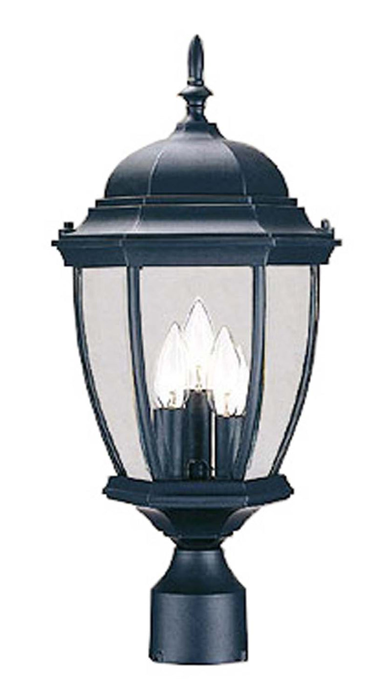 Acclaim Lighting 5017BK Three Light Post Mount, Matte Black