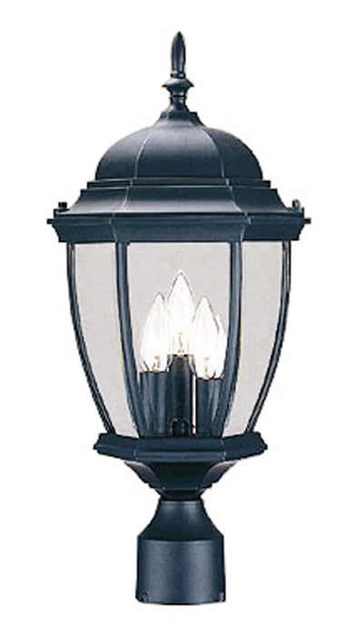 Acclaim Lighting 5017BK Three Light Post Mount, Matte Black