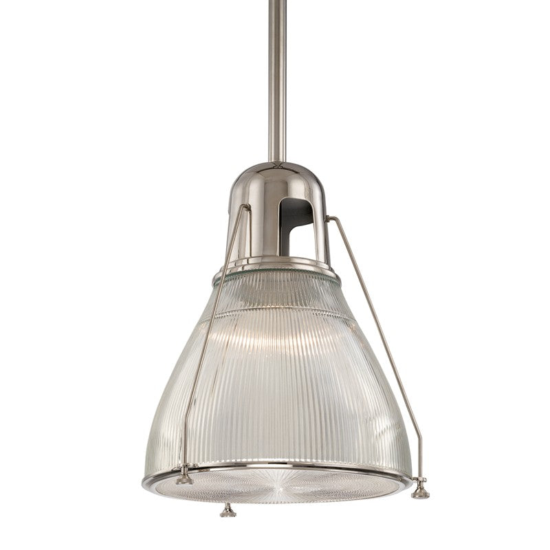 Hudson Valley 7311-PN One Light Pendant, Polished Nickel