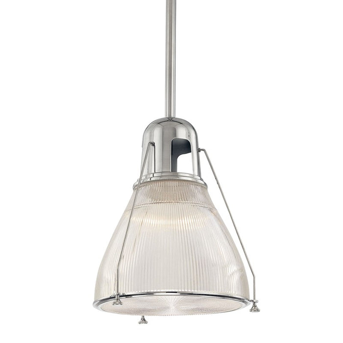 Hudson Valley 7315-PN One Light Pendant, Polished Nickel