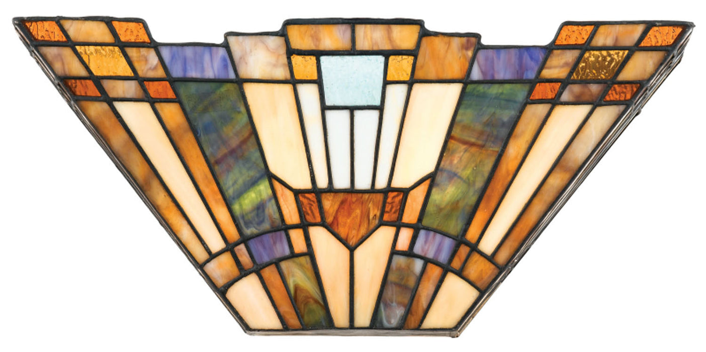 Quoizel TFIK8802 Two Light Wall Sconce, Blue, Honey, Amber
