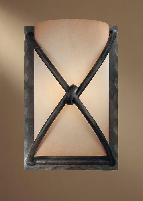 Minka-Lavery 1974-1-138 One Light Wall Sconce, Aspen Bronze