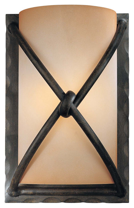 Minka-Lavery 1974-1-138 One Light Wall Sconce, Aspen Bronze