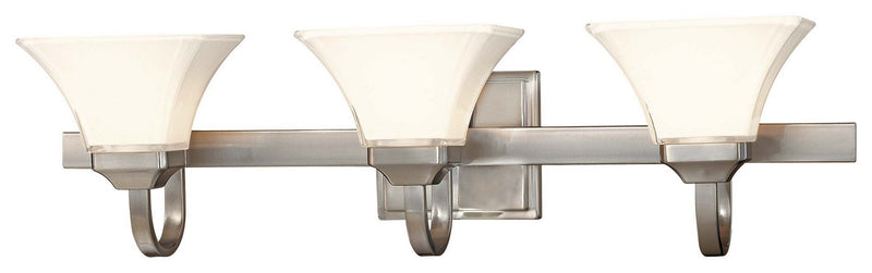 Minka-Lavery 6813-84 Three Light Bath, Brushed Nickel