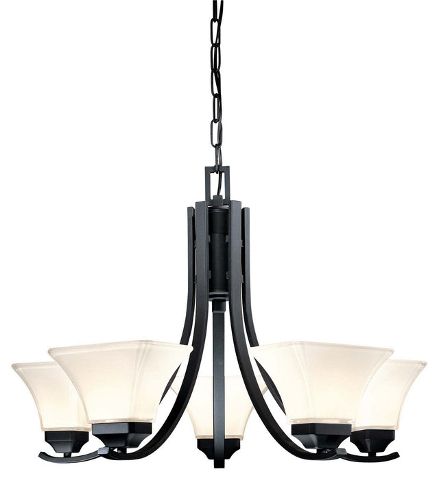 Minka-Lavery 1815-66 Five Light Chandelier, Sand Coal