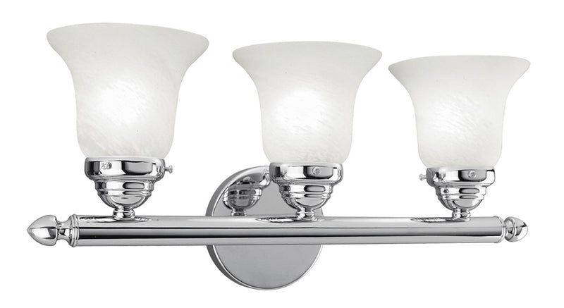 Livex Lighting 1063-05 Three Light Bath Vanity, Polished Chrome
