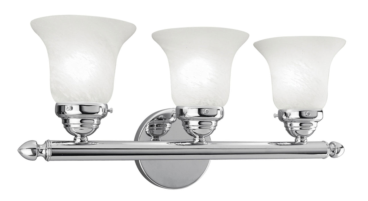 Livex Lighting 1063-05 Three Light Bath Vanity, Polished Chrome
