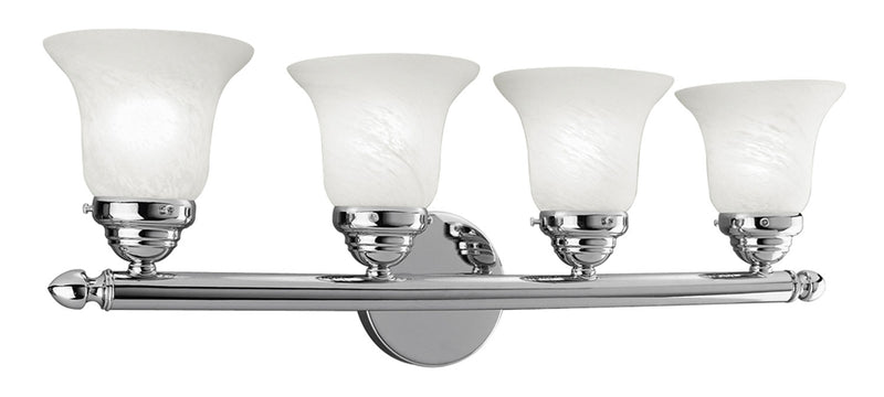 Livex Lighting 1064-05 Four Light Bath Vanity, Polished Chrome