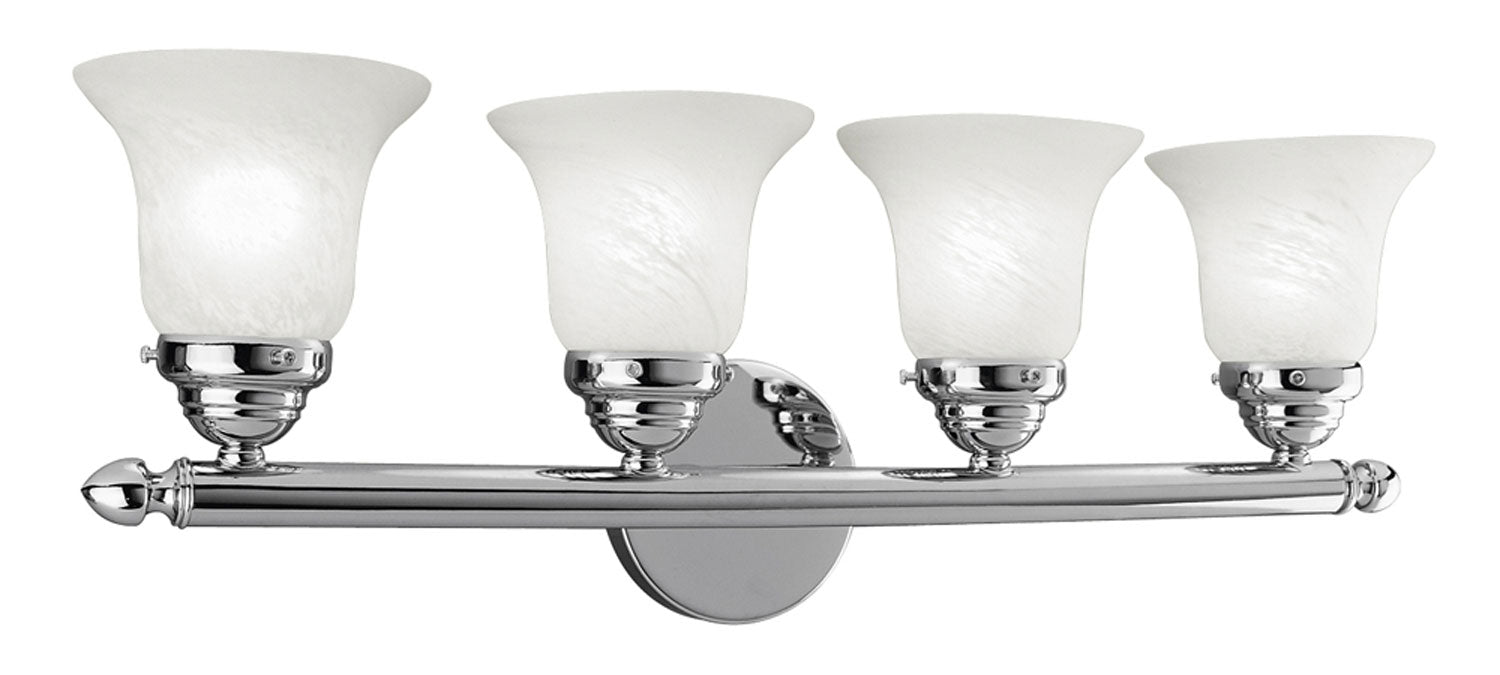Livex Lighting 1064-05 Four Light Bath Vanity, Polished Chrome