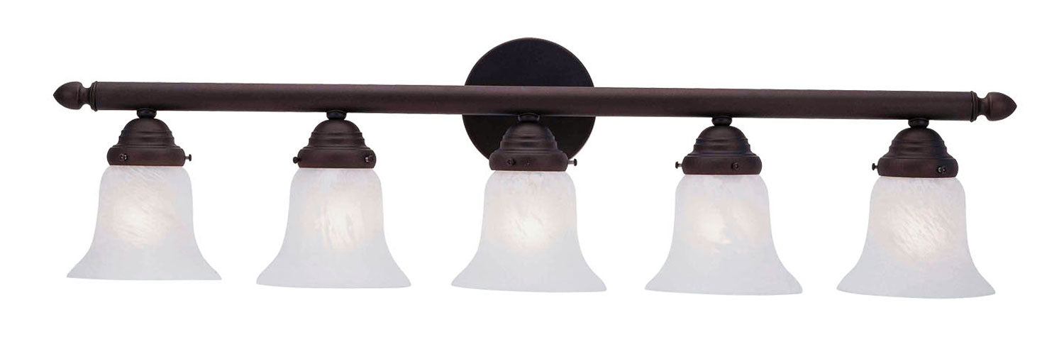 Livex Lighting 1065-07 Five Light Bath Vanity, Bronze