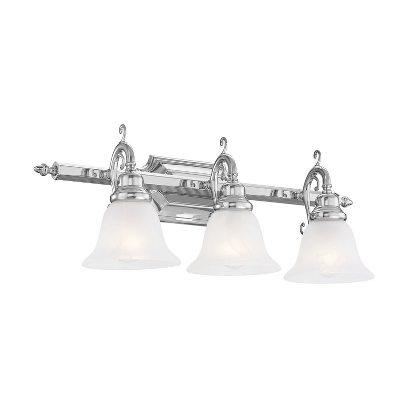 Livex Lighting 1283-05 Three Light Bath Vanity, Polished Chrome