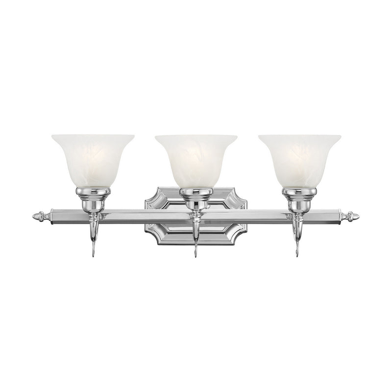 Livex Lighting 1283-05 Three Light Bath Vanity, Polished Chrome