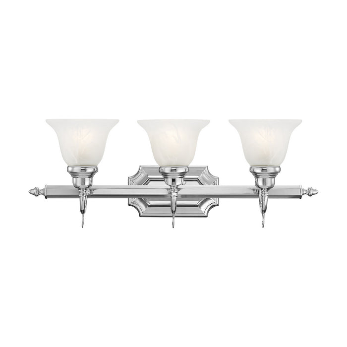 Livex Lighting 1283-05 Three Light Bath Vanity, Polished Chrome