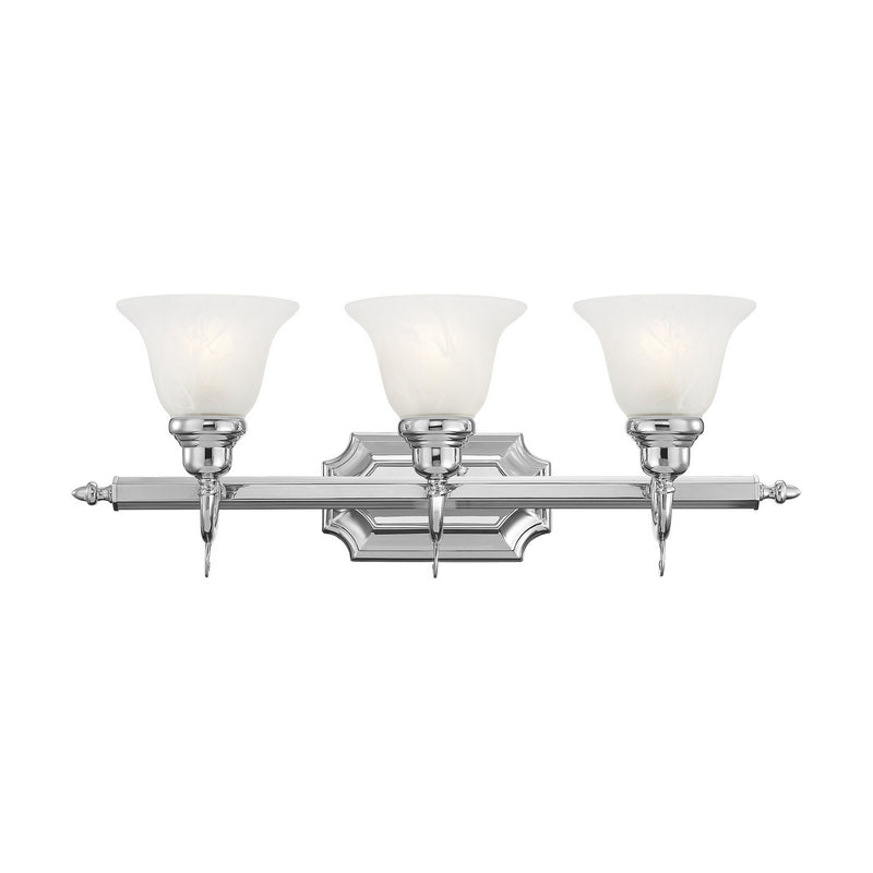 Livex Lighting 1283-05 Three Light Bath Vanity, Polished Chrome